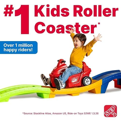 Step2 Up and Down Roller Coaster Toy for Kids, Ride On Push Car, Indoor, Outdoor Playset, Toddlers Ages 2, 5 Years Old, Compact Storage, Max Weight 50 Lb., Multicolor thumbnail 5
