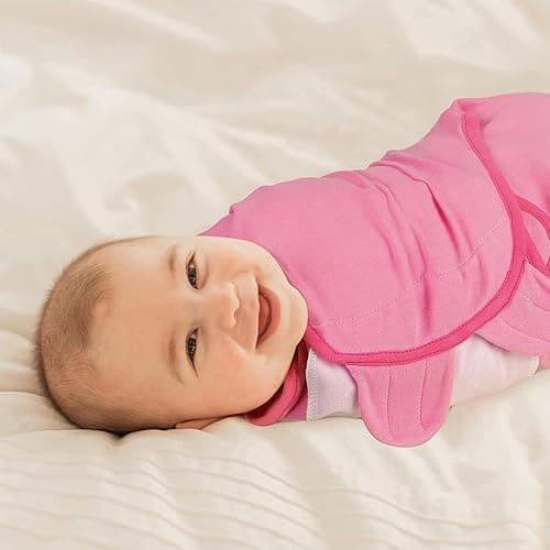 GLLQUEN BABY Swaddles for Newborns - 3 Pack Baby Adjustable Swaddle Sleep Sack for Boys and Girls 0-3 Months,Baby Wrap Swaddle Sack, Stripe & Heart, Nursery Essentials thumbnail 9