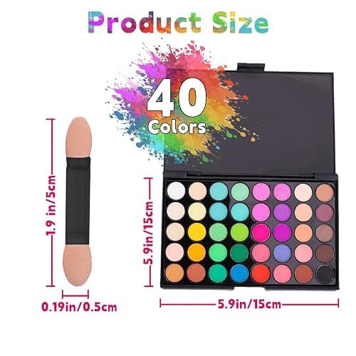 COLAYERIST 40 Colors Nail Pigment Powder for Nails, Professional Nail Pigment Powder Palette with Neon Shades for Gradient, Ombre & Bold Manicure, Nail Art Supplies for Home and Salon DIY thumbnail 2