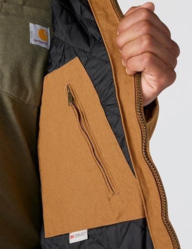 Carhartt Men's Loose Fit Washed Duck Insulated Active Jacket thumbnail 6