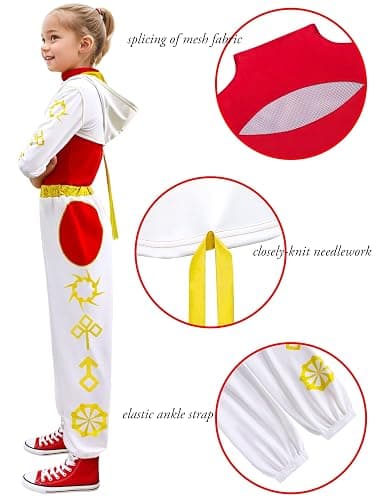 Euholute Zombies Girls Cosplay Nova Vampire Cheerleader Suit Victor Addison Wells Nova Costume Hooded Coat Halloween Uniform thumbnail 3