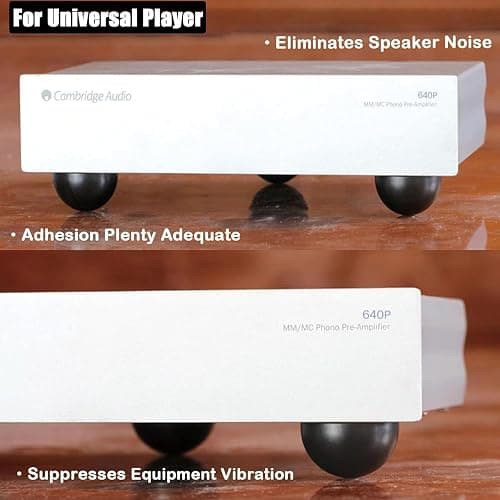 1.25" Silicone Hemisphere Bumpers Isolation Feet, 4Pack Non Skid Speaker Isolation Pads,for Small Speaker Spikes,Turntable Isolation,Subwoofer,Record Player Sound Dampening&Anti Vibration thumbnail 6