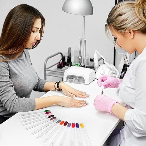 150pcs Nail Swatch Sticks with Ring and Number Stickers, Color Swatches for Nail Polish Display Nail Art Supplies for Nail Techs Must Haves Nail Stuff thumbnail 7