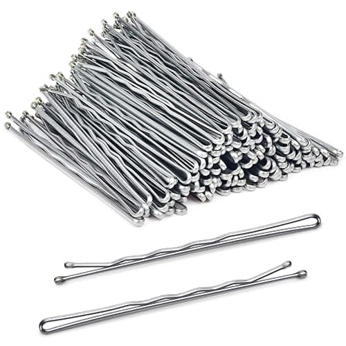 MORGLES Large Silver Bobby Pins for Gray Thick Hair, 2.75" Jumbo Hair Pins with Box 120PCS - Image 1