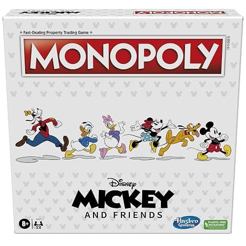 Hasbro Gaming Monopoly: Disney Mickey and Friends Edition Board Game, Ages 8+ - Image 1