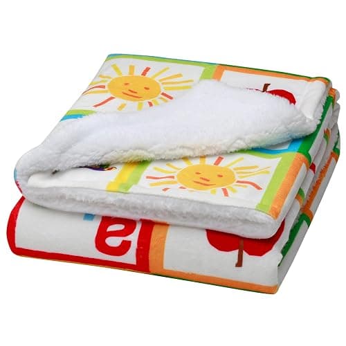 2 Ply Plush Baby Blanket, Reversible World of Eric Carle The Very Hungry Caterpillar Print (Multi-Colored, 30 in. x 40 in.) thumbnail 4