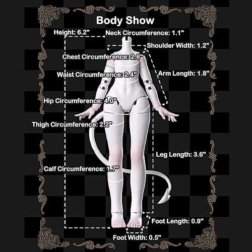 BEEMAI Cooze Devil Horns Series Single Box (Contains 1 Figure), 1/8 BJD Blind Box Cute Figures Collectibles Birthday Gift thumbnail 3