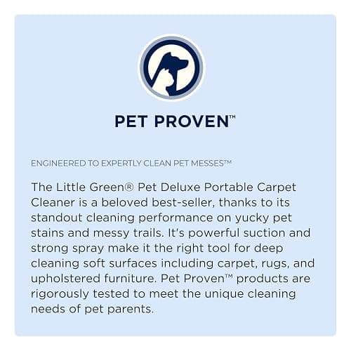 Bissell Little Green Pet Deluxe Portable Carpet Cleaner and Car/Auto Detailer, 3353, Gray/Blue thumbnail 2
