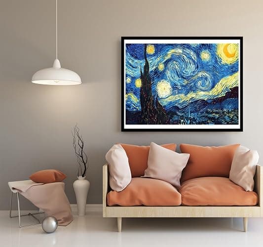 OWAY Full Drill 5D Diamond Painting 20X16 inch, Paint by Number Kits Starry Night Diamond Painting Kits for Home Wall Decor thumbnail 7