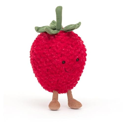 Jellycat Amuseables Strawberry Stuffed Toy, 8 inches - Fruit Plush - Fun Gift Idea thumbnail 5