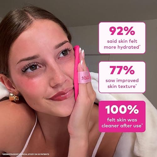 The Original MakeUp Eraser 7-Day Set, Erase All Makeup with Just Water, Including Waterproof Mascara, Eyeliner, Foundation, Lipstick, Sunscreen, and More! Original Pink, 7ct. thumbnail 5