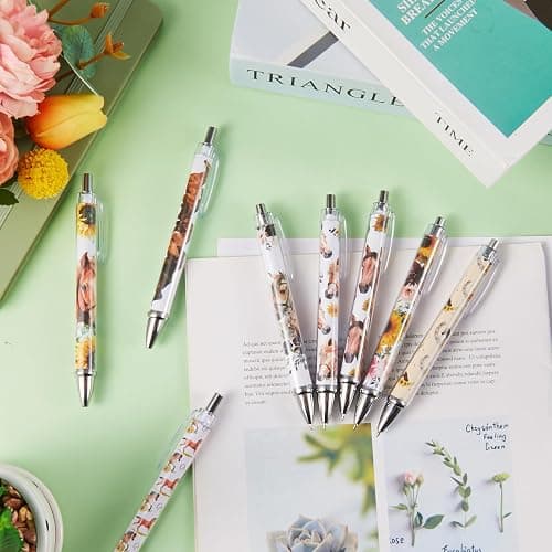 Ireer 8 Pcs Ballpoint Pens for Women 1.00 mm Cute Black Ink Fancy Pens Fine Point Smooth Writing for Students Classroom Office Supplies(Horse) thumbnail 4