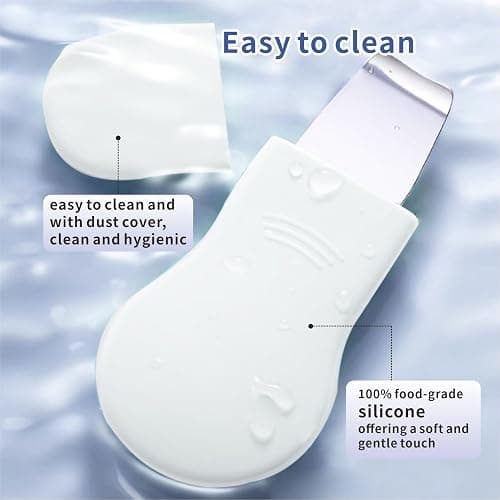 REVEX Nose Blackhead Remover Tool Set,Blackhead Scraper Tool,2Pcs Pore Cleaning Brush, Face Scrubber Skin Spatula, Pore Scrubber for Deep Cleansing,Face Exfoliator Scrubber for Women Men. (White) thumbnail 7