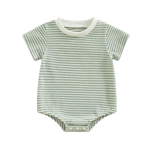 VISGOGO Striped Baby Romper