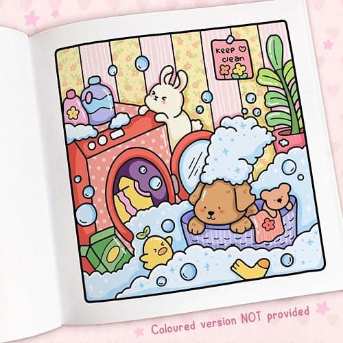 Cozy Cuties: A Cute and Comfy Colouring Book for All Ages (Coco Wyo) thumbnail 4
