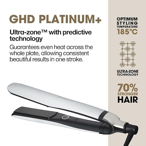ghd Platinum+ Styler ― 1" Flat Iron Hair Straightener, Professional Ceramic Hair Styling Tool for Stronger Hair, More Shine, & More Color Protection thumbnail 4
