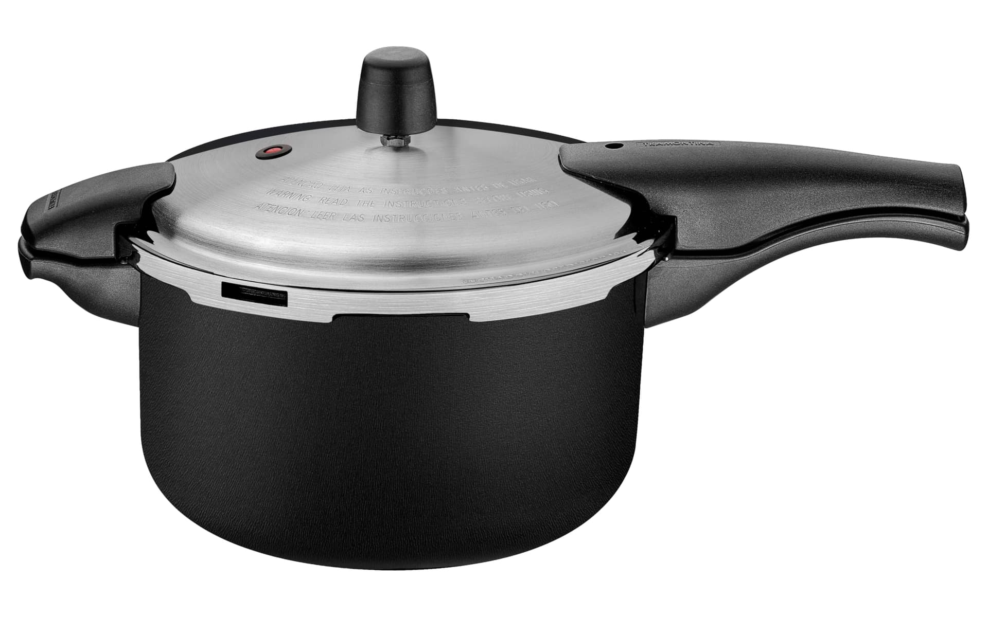Panela de Pressão Tramontina Vancouver Effect em Alumínio com Revestimento Interno e Externo em Antiaderente Starflon Max Preto 24 cm 6 L - Image 1
