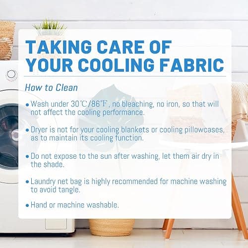 Ailemei Direct 【Upgraded Fabric Cooling Throw Blanket for Hot Sleepers, Lightweight Breathable Summer Bed Blankets, Q-Max >0.5 Jade Fiber,Keep Body Cool Hot Flashes Night Sweats,50"x70" thumbnail 9