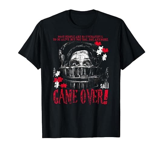 Saw Game Over Head Trap Horror Movie T-Shirt - Image 1