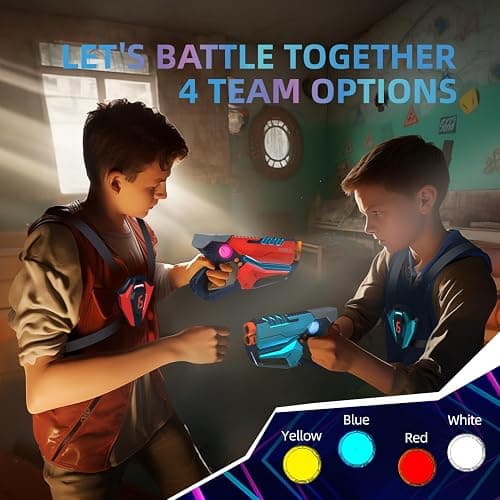 Laser Tag Set of 2, Lazer Tag Game with LED Score Display Vests for Kids,Teens & Adults, Birthday Gift Toys for Kids Ages 8 9 10 11 12+Year Old Boy & Girls thumbnail 5