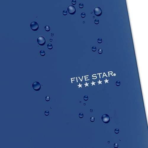 Five Star Spiral Notebook + Study App, 5 Subject, College Ruled Paper, 8-1/2" x 11", 200 Sheets, Fights Ink Bleed, Water Resistant Cover, Pacific Blue (73635) thumbnail 7