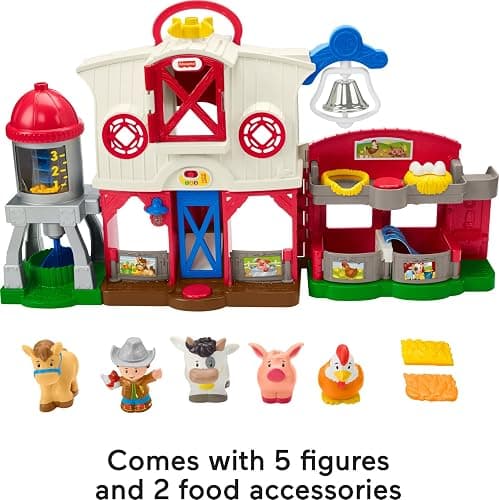 Fisher-Price Little People Toddler Learning Toy Caring for Animals Farm Interactive Playset with Smart Stages for Ages 1+ Years thumbnail 5