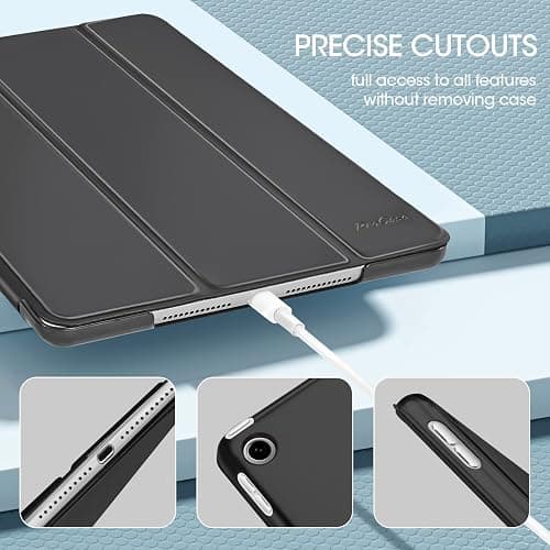 ProCase for iPad 9th/ 8th/ 7th Generation Case 10.2 Inch, Black | 10.2 iPad Case 9th/ 8th/ 7th Gen Cover (2021/2020/2019), Slim Smart Cover With Translucent Hard Shell Back, Auto Sleep/Wake thumbnail 6