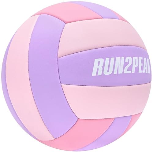 RUN2PEAK Soft Touch Volleyball Ball Gifts for Teen Girls Kids Youth Team Beginners Durable Volleyballs for Outdoor Indoor Beach Pool Water Play Official Size 5 Training Practice Volley Ball thumbnail 2