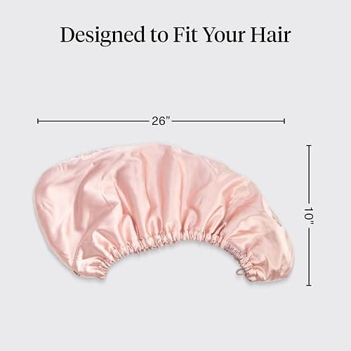 Kitsch Microfiber Hair Towel Wrap for Women - Satin Blush | Ultra Absorbent Microfiber Bath Towel for Wet, Curly, Long or Short Hair, Anti-frizz Hair Wrap thumbnail 5