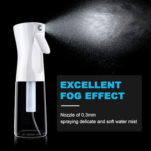 URAQT Sprühflasche Haar, 2 ml Wasserzerstäuber Wasserflaschens Friseur Sprühflaschen Spray Bottle, Salon Wasser Sprüher Friseur Haar Werkzeug für Haar, Weiß Transparent thumbnail 4