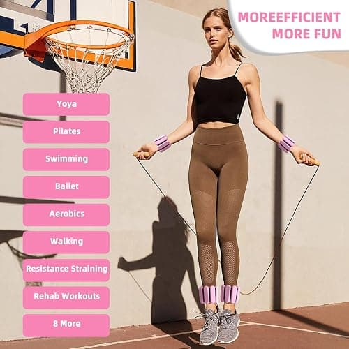 Ankle Weights for Women and Men, Adjustable Wrist Weighted Training Bracelet for Home Gym Workout, Strength Training Walkin Running, Foot weights for exercise,2pc on Set thumbnail 5