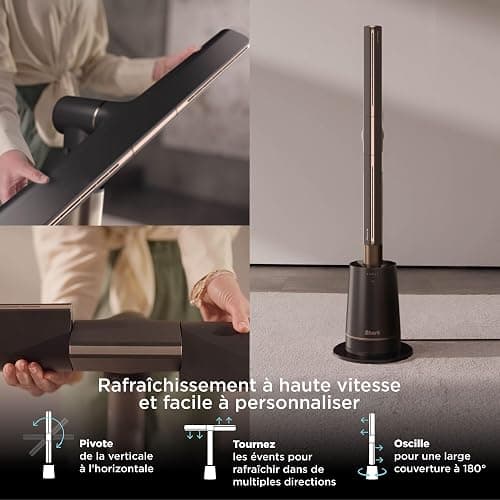Shark TurboBlade Ventilateur colonne sans pale, 10 vitesses TF200SEU, Gris Anthracite, 78 cm thumbnail 5
