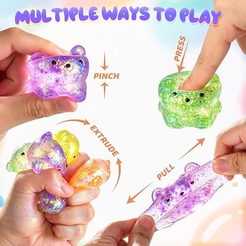 12 Packs Bear Stress Squishy Toys, Cute Squeeze Toys Slow Rising for Kids Adults Anxiety Relief, Squishy Fidget Toys for Party Favors Classroom Prize Box Toys Birthday Gifts (Bear) thumbnail 6
