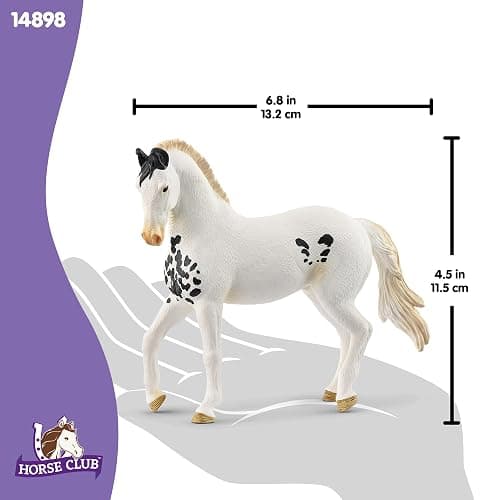 Schleich HORSE CLUB - Marwari Stallion - 5" Hand-Painted Collectable, Realistic Toy Horse Figurine for Girls and Boys. Durable Educational Figure for Fun Imaginative Play. Cool Kids Toys Ages 5+ 14898 | Detailed horse, decorative and collectible figure, great gift for girls and boys thumbnail 2