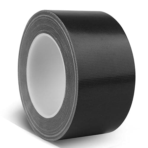 Harciety Black Duct Tape Heavy Duty, 1.88 Inch x 35 Yard Waterproof Strong Adhesive Duct Tape for Indoor Outdoor Repairs Tear by Hand, 1 Roll - Image 1