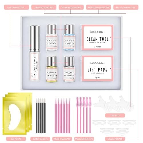 2026 Upgraded Lash Lift Kit for Perming,Curling and Lifting Eyelashes |Semi-Permanent Salon Grade Supplies for Beauty Treatments,Includes Eye Shields,Pads and Accessories thumbnail 6