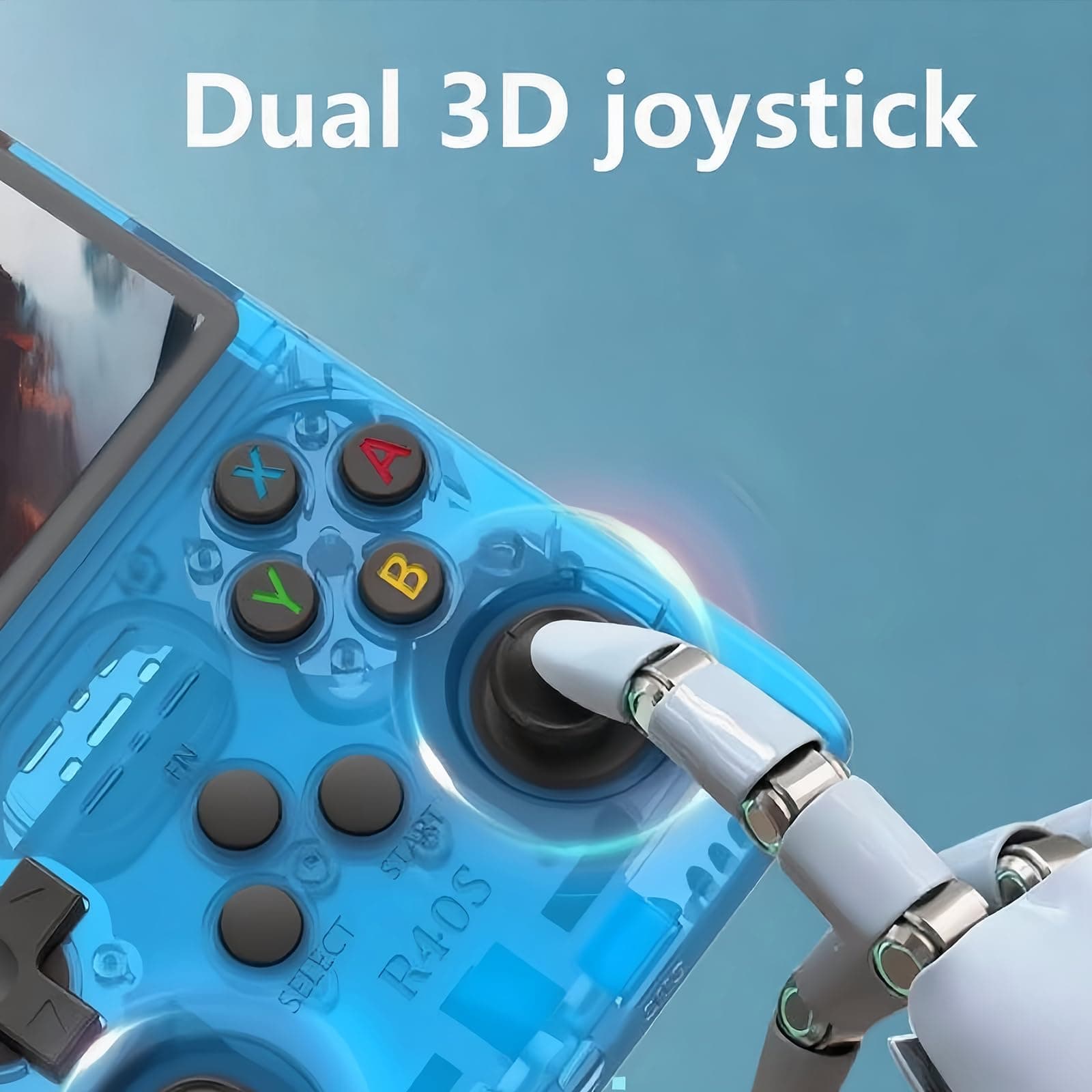Consola de Videojuegos Retro Portátil R40S 256GB 45,000+ Juegos Clásicos Retro Consola 3.5" Portátil, R36Pro Actualizada (Azul lago) thumbnail 5