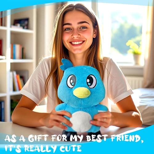 Cxassev 8 Inch Cartoon Game Plush, Stuffed Figure Pillow for Room Decor for Video Game Fans - Blue thumbnail 5