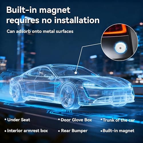 2026 GPS Tracker for Vehicles, Cars & Kids–Real-Time Tracking with Worldwide Coverage | No Monthly Fee & No SIM Needed | IP67 Waterproof | Long Battery Life | Compatible with iPhone & Android thumbnail 5