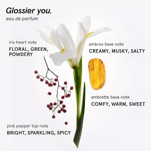 Glossier You Eau de Parfum, Unisex Skin-Scent Enhancer, 50 ml | Warm, Musky & Spicy, Pink Pepper, Iris & Ambrox Base Notes, Smells Different on Everyone, Layer & Mix to Match Your Mood thumbnail 3