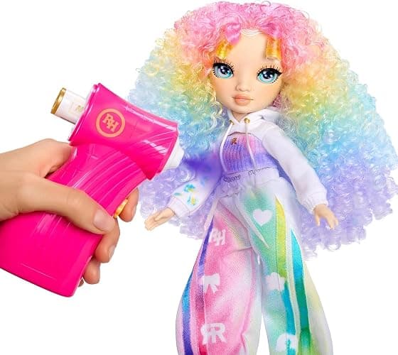 Rainbow High Air Brush & Create DIY Fashion Doll with Airbrush Marker Kit, Washable Rainbow Markers, Long Hair, Green Eyes, Color, Create, Play, Rinse and Repeat. Creative 4-12+ thumbnail 3