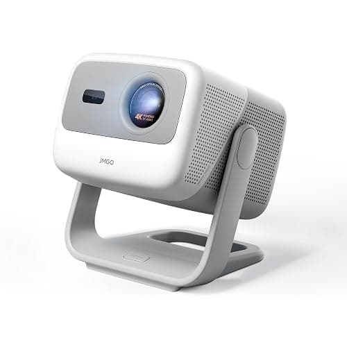 JMGO N1S 4K Smart Portable Projector, Triple Laser, 1100 ISO Lumens, Gimbal Instant Auto Focus, Google TV, Netflix, 110% BT.2020, Wi-Fi 6, HDR10, 10W Dolby Audio, Blu-ray 3D, 200" for Home. - Image 1