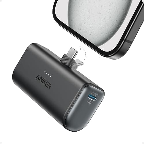 Anker iPhone 17 Portable Charger, Nano Power Bank with Built-in USB C Connector, 5,000mAh Portable Charger 22.5W, for iPhone 17/16/15 Series, Samsung S22/23 Series, iPad Pro/Air, AirPods, and More - Image 1