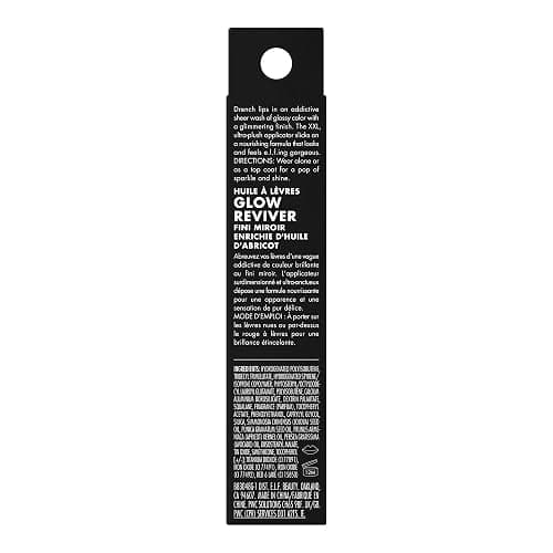 e.l.f. Glow Reviver Lip Oil, Nourishing and Hydrating with High-Shine Glimmer Finish & Sheer Wash Of Color, Minty Scent, Non-Sticky, Vegan & Cruelty-free, Candy Coded thumbnail 7
