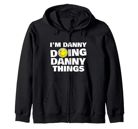 I'm Danny Doing Danny Things, Funny Name-Personalized Humor Zip Hoodie - Adult Unisex - Royal Blue - XX-Large - Image 1