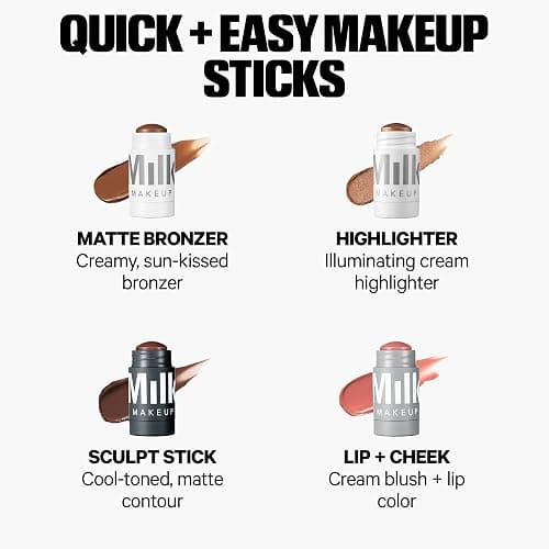 Milk Makeup Sculpt Stick – Cool-Toned Cream Contour Stick Adds Depth, Dimension + Shape for Natural-Looking Shadows – Hydrating, Buildable Formula w/Thyme Extract thumbnail 7