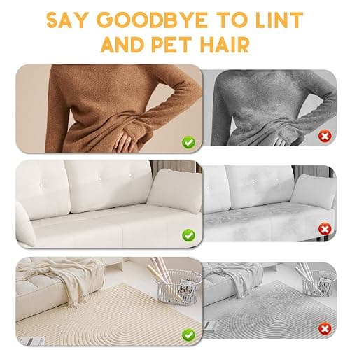 VerdeVilla Pet Hair Remover, 2025 Upgrated Five-Finger Electrostatic Pet Hair Removal Gloves, Cat & Dog Hair Remover for Couch, Furniture,Clothing, Animal Fur Removal Tool, Cat Grooming Gloves-2PCS thumbnail 6