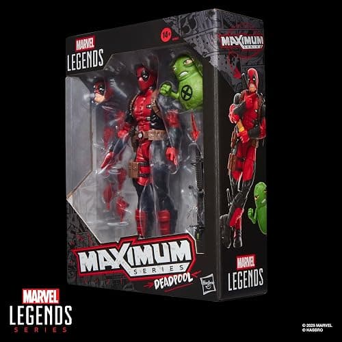 Marvel Legends Maximum Series Deadpool, Deluxe Deadpool Comics Collectible 6-Inch Action Figure with 24 Accessories Including X-Force’s Doop thumbnail 17