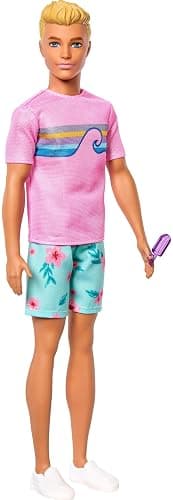 Barbie Mysteries: Beach Detectives Ken Doll Wearing Removeable Signature Outfit with Storytelling Accessories, Including Apron & Snacks thumbnail 2