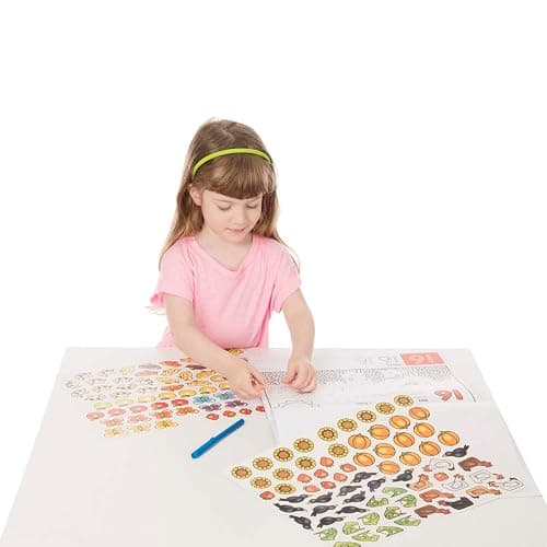 Melissa & Doug Activity Pad Bundle - Alphabet, Colors & Shapes & Numbers Sticker and Coloing Activity Books for Girls and Boys, Great Travel Toy thumbnail 3